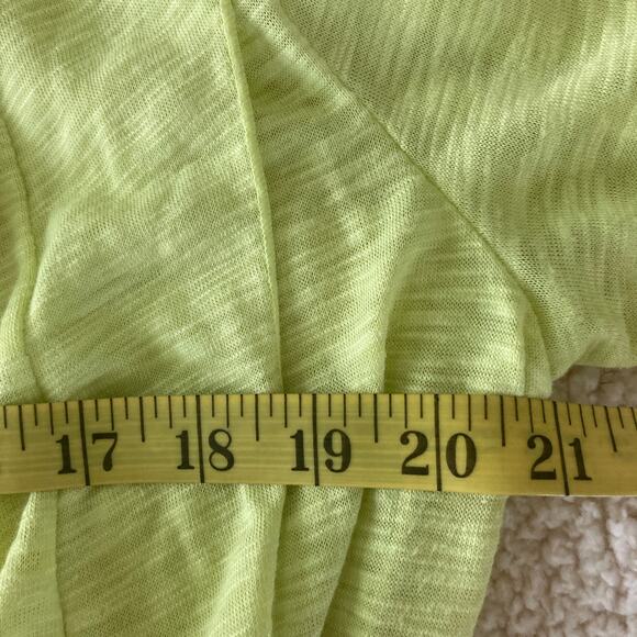 MONDETTA MPG Womens Top Medium Neon Yellow Open Cardigan Athleisure Casual - Picture 6 of 10